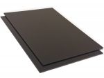 Plastic plate ABS 3mm Black 300 x 200 mm (30 x 20 cm) Protective foil one side and Made in Germany